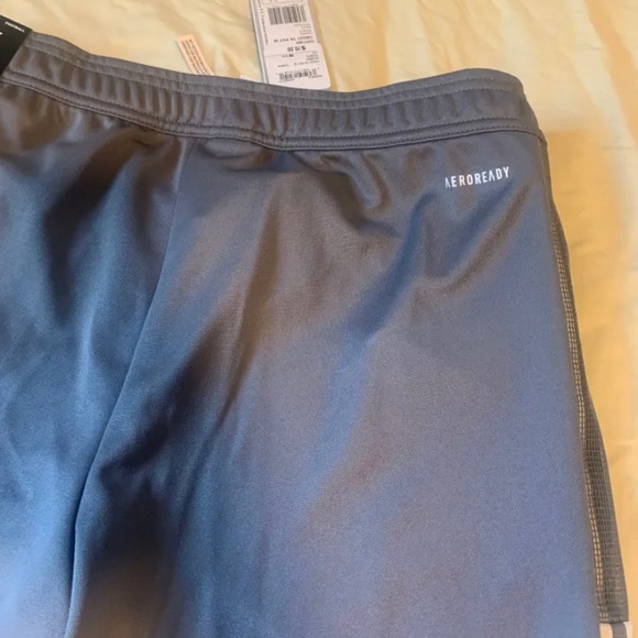 Ladies charcoal grey and white adidas track pants - Picture 3 of 3